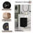 12" Wall Mounted Corner Single Bathroom Vanity with Ceramic Top