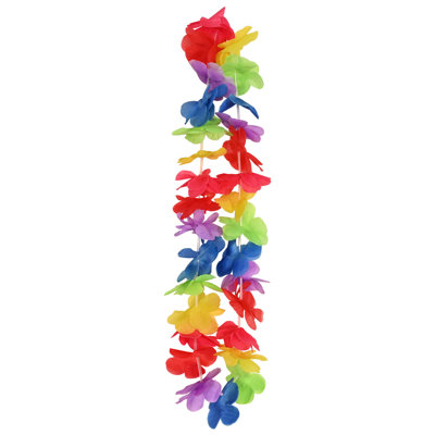 Lei hawaïen arc-en-ciel - 40 po - paquet de 12