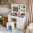 39.4'' Wide Vanity Set With Glass Table Top
