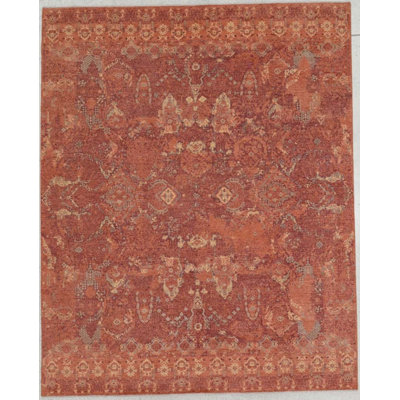 Transitional One-of-a-Kind Rectangle 7'11" X 9'10" Hand Knotted Area Rug