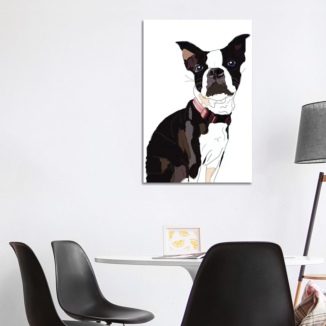 Nadias Boxer von Sketch And Paws - Gallery-Wrapped Canvas Giclée on Canvas