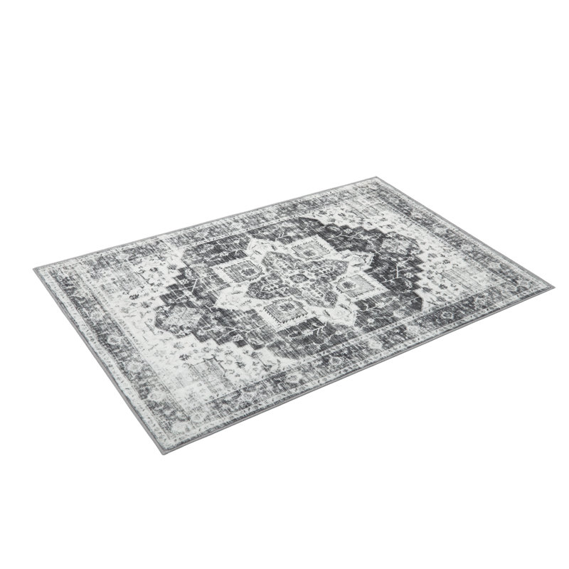 Washable Area Rugs Braided Living Room Rug Contemporary Bedroom Throw Rug Slip-Resistant Mat for Dining Guest Room