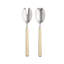 Fantasia Pewter Salad Serving Set - 2 Pieces - Light Blue-2106927563