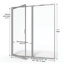 Deluxe 45'' - 46'' W x 72.13'' H Framed Shower Door with Clear Glass-16968471-17243246
