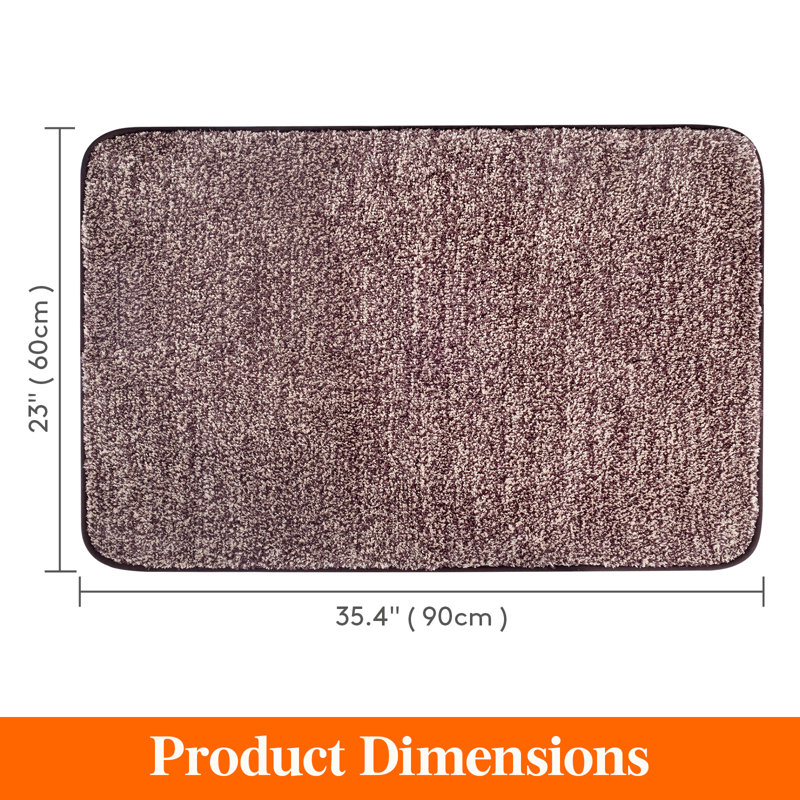 Non-Slip Doormat, Brown