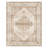 Soft Machine Washable Vintage Distressed Medallion Area Rug For Living Room, Bedroom With Non-Slip Backing In Beige/Cream-36413067-36874020