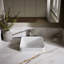 Lavabo vasque de salle de bain carré en céramique avec trop-plein Vox-11889221