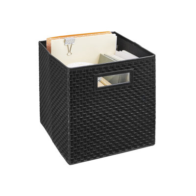 Fabric Storage Bin Crossweave Design