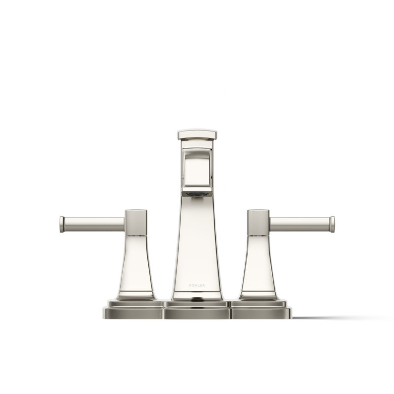 Riff Centerset Bathroom Sink Faucet, 1.2 GPM, Polished Nickel