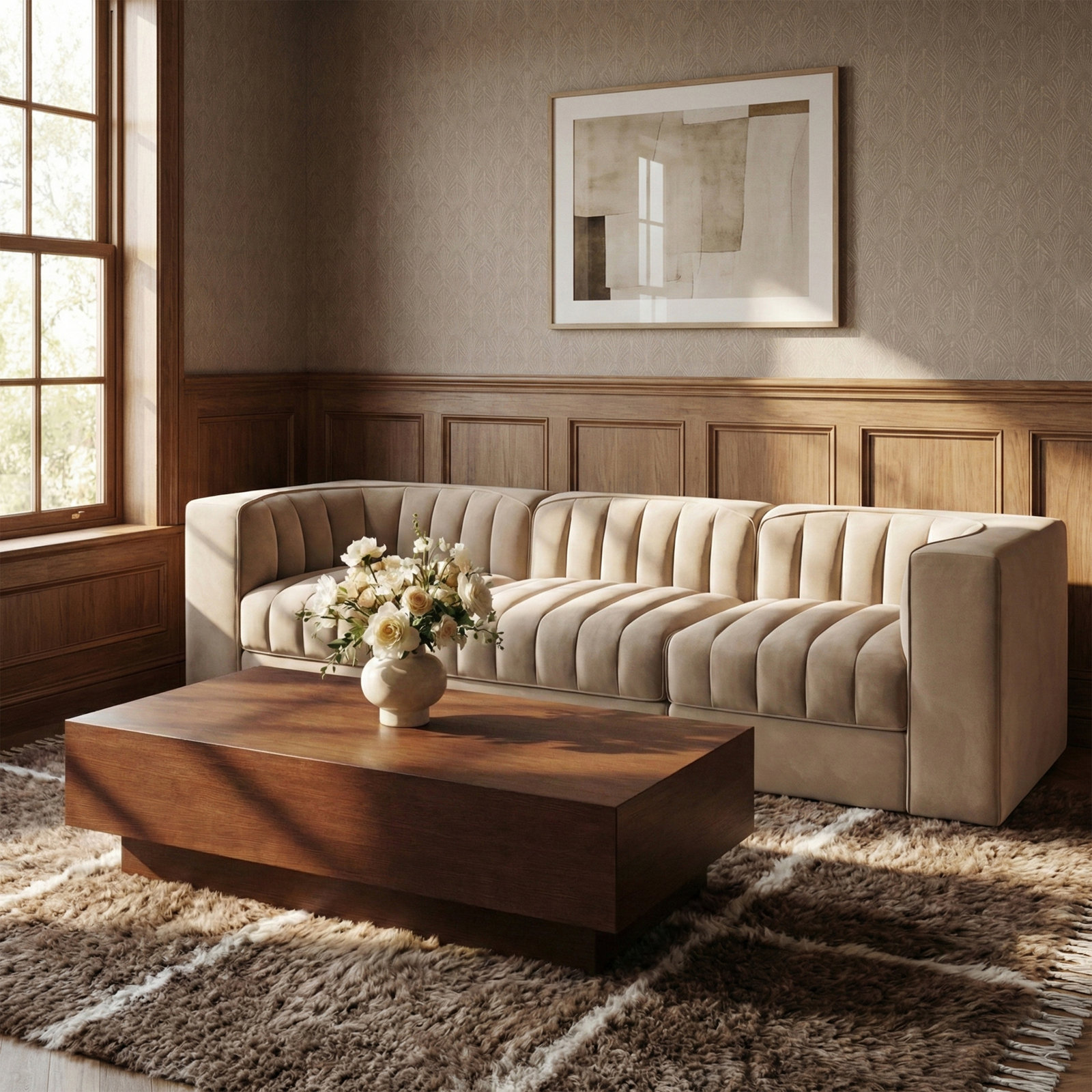 Otto 52" Coffee Table, Brown