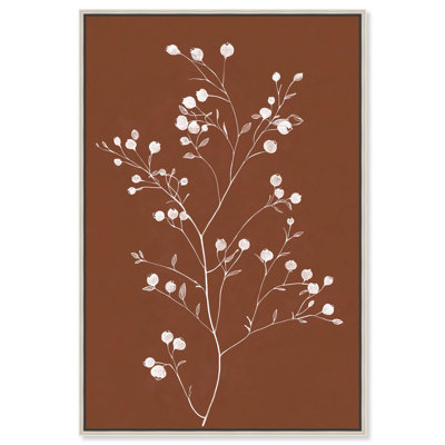«Berry Branch I», reproduction d'art sur toile par Art Remedy, cadre argenté, 20 x 30