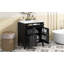 Meuble-lavabo de salle de bain 30 po avec lavabo supérieur, armoire de rangement moderne