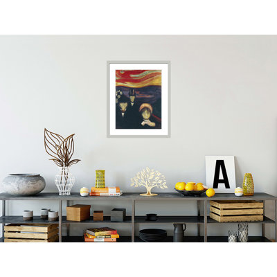 Anxiété par Edvard Munch - impression giclée encadrée