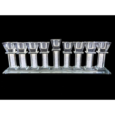 Menora en cristal élégant