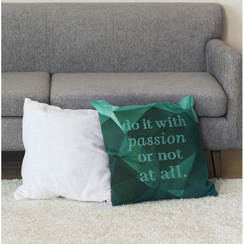 Coussin de sol inspirant la passion des pierres précieuses, 28 po x 28 po, Vert émeraude