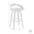Swivel Upholstered Counter Stool with Solid Wood Frame-1639747519-1639747512