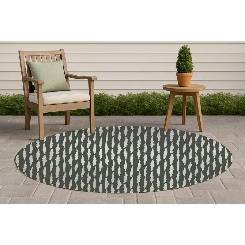 Tapis d'extérieur antidérapant Scar Play, Rond 5 pi