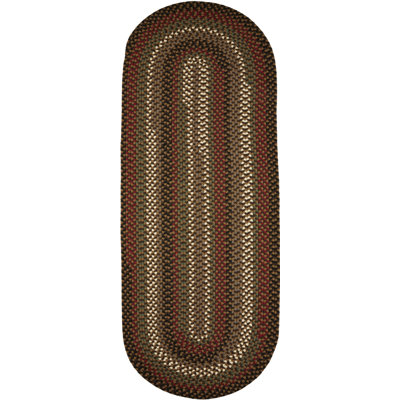 Tapis brun clair tressé à la main Mako