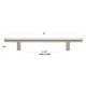 Roman 5-1/16" Center to Center Modern Bar Pull