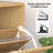Fluted Shoe Organizer Cabinets Set of 2 , Slim Shoe Storage Cabinets with Flip Drawers, Bottom Open Shelf & Side Hooks, Narrow Freestanding Shoe Cabinets for Entryway, Hallway, Oak