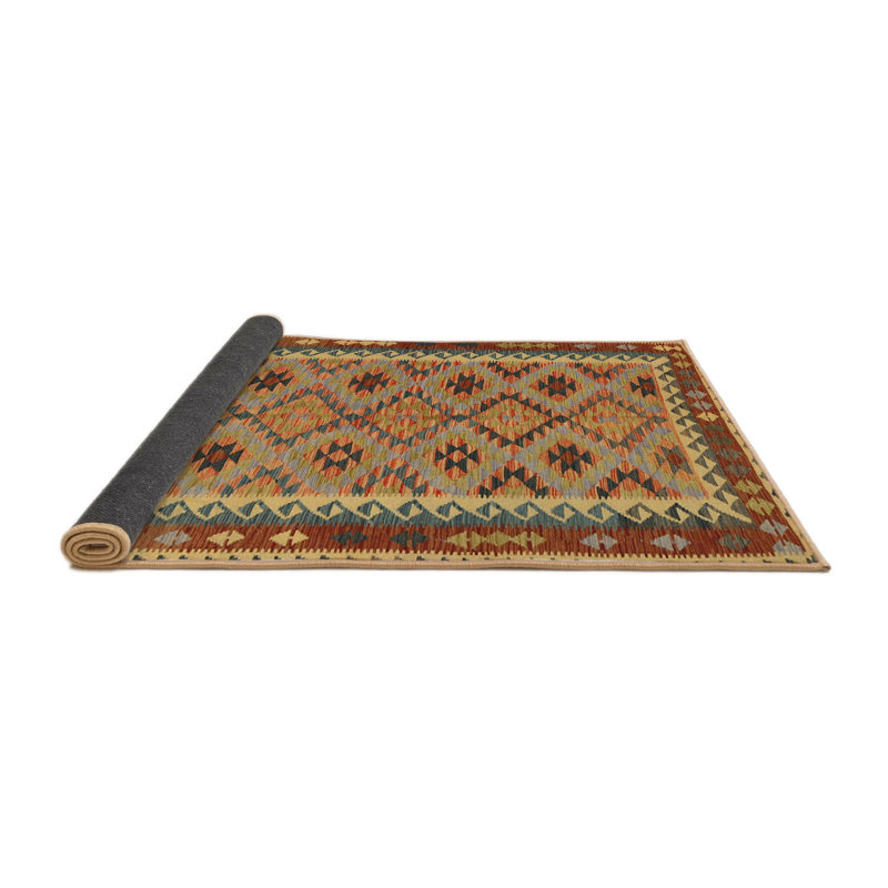 Tapis décoratif brun du Sud-Ouest Zamarripa, Rond 6 pi