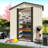 Outdoor Storage 5ftx3ft Garden Shed With New Design In Cream White And Brown, Aluminum Alloy Frame For Corrosion - Build, Ventilated To Keep Items Fresh, Overlapping Wall Panels Weatherproofing,-118998257