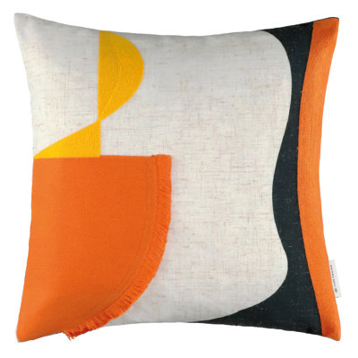 Orange Square Cushion Cover