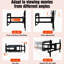 Support mural pour téléviseur, téléviseur 40 à 120 pouces, avec fonctions de rotation et d'inclinaison, support mural pour mouvement complet, double réglable, distance du mur: 70 à 1016 mm, maximum VESA 800 x 400 mm, 132 lb