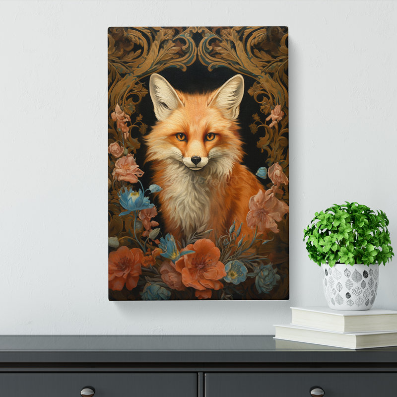 Fox Baroque - Print, 76cm H x 50cm W x 3cm D