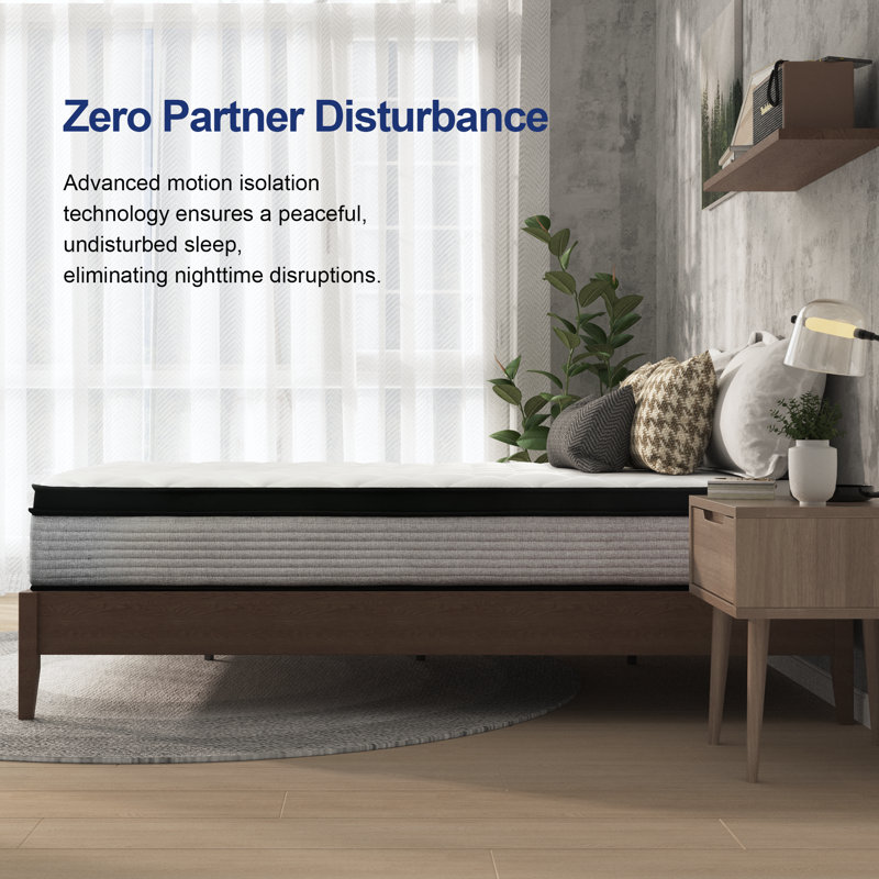 12-Inch  Pocket Spring & Memory Foam Hybrid Mattress For Cool Comfort And Lasting Support, Full