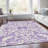 Premium Machine Washable Prisco Purple Rug-2114273526