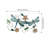 26.5" Garden Vibe Metal and Glass Floral Wall Décor with Painted Wing Accents - 2 Dragonfly