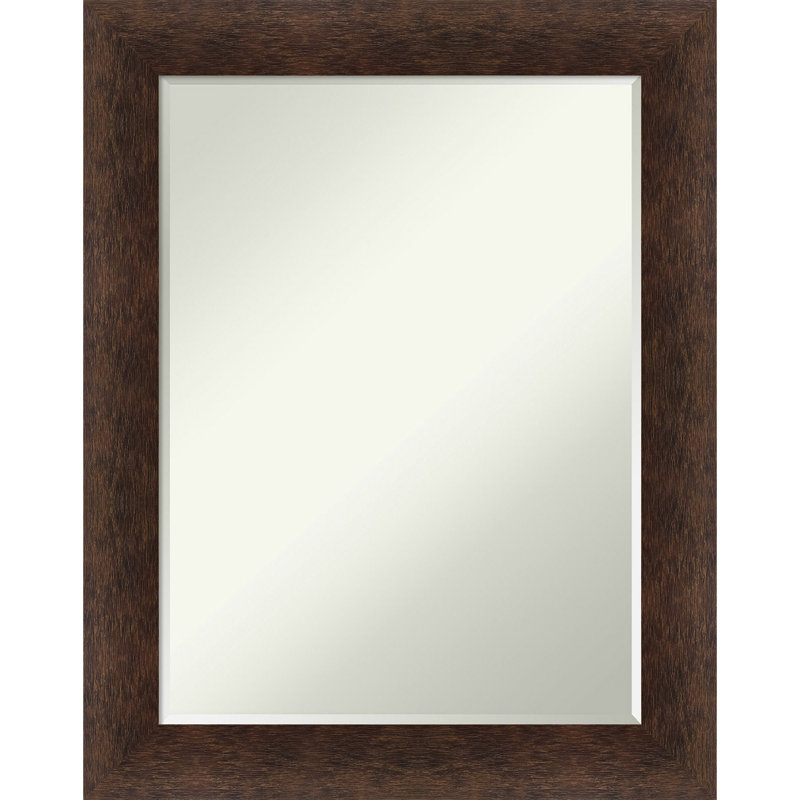 Haleena Solid Wood Wall Mirror, Rectangle, 29" x 23"
