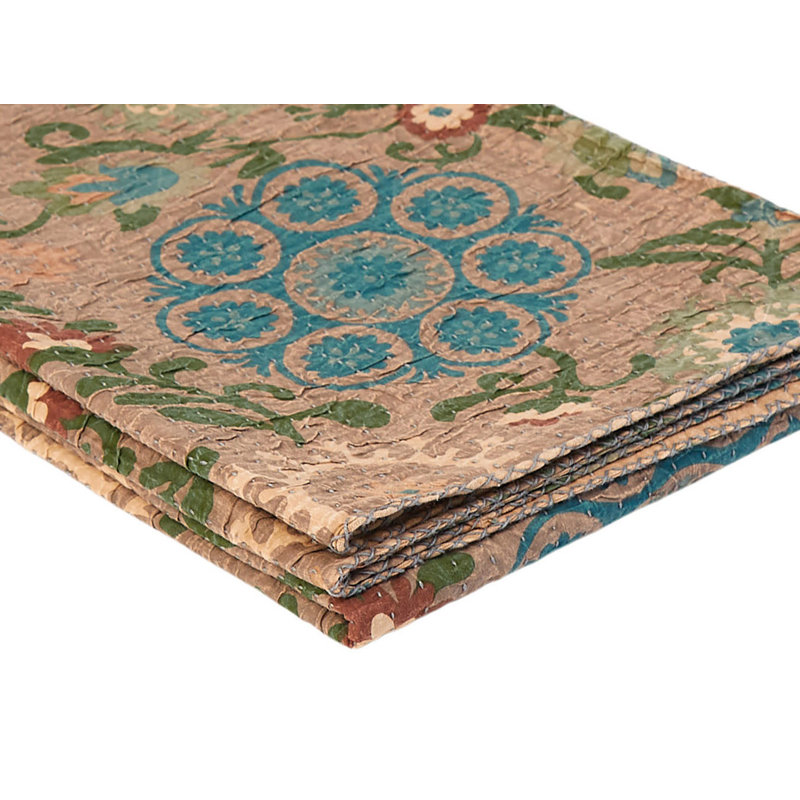 Kantha Knitted Throw Blanket