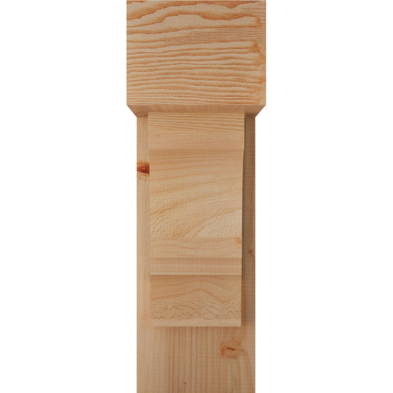 Balboa Block Offset Brace Bracket, 26 x 18, 8"W Douglas Fir (Rough Sawn)