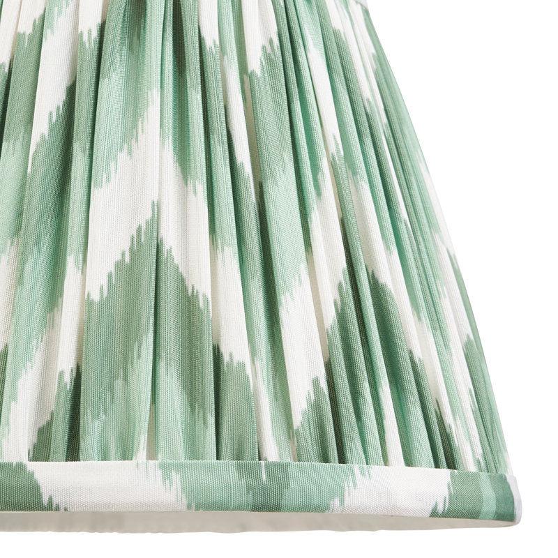 Zigzag Lamp Shade, 14.5cm H x 11.8cm W x 20cm D, Green