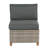 Artique Arbor Armless Patio Chairs with Cushions