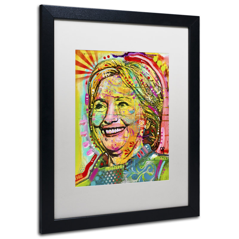 " Hillary " by Dean Russo, White, 20" H x 16" W x 0.5" D