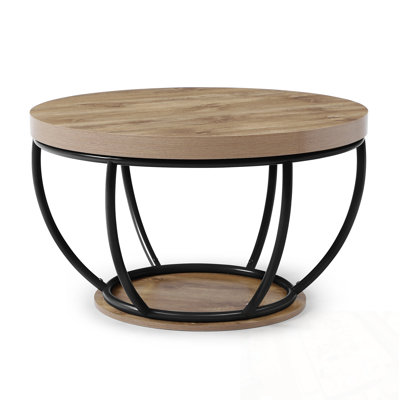 Round Archbald with 2-Tier Storage Shelves