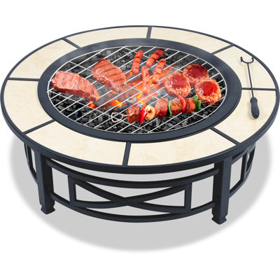 Cheswold Round Steel Smokeless Fire Pit