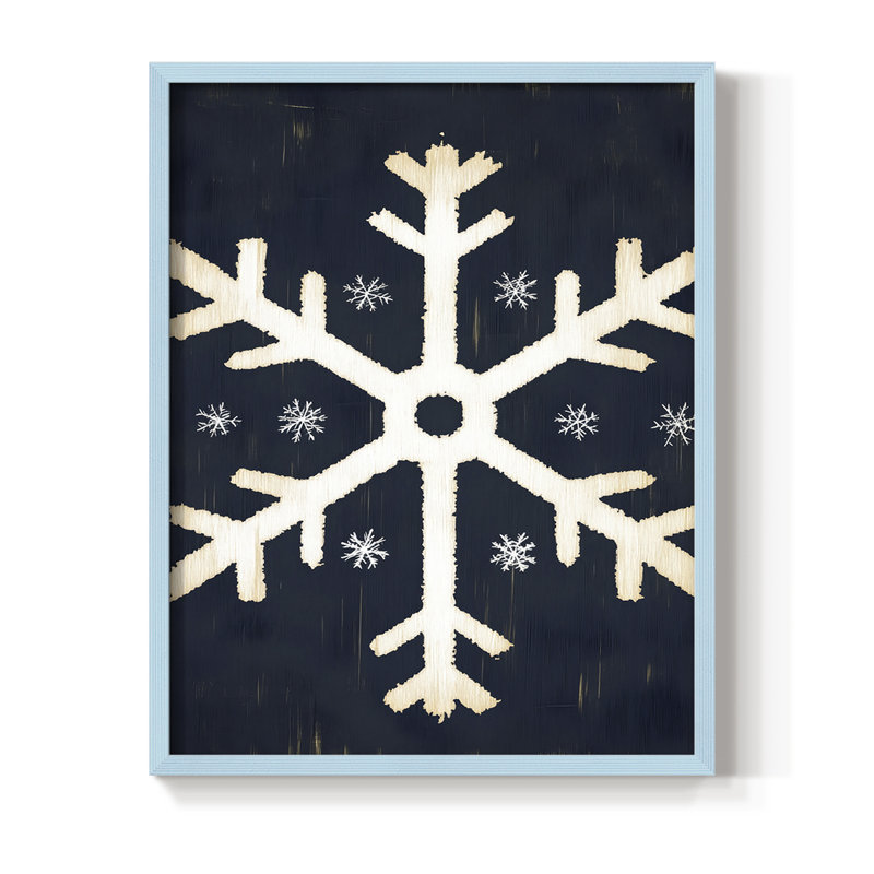 Framed Print - Solid Wood, Blue, 15" H x 12" W