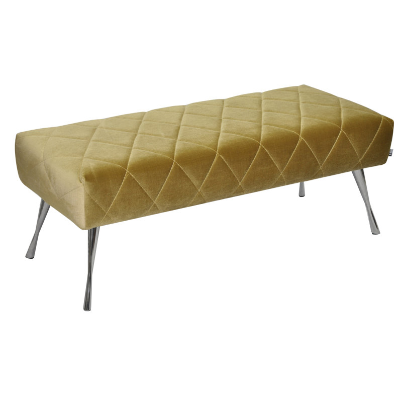 Baroque Polyester Upholstered Bench