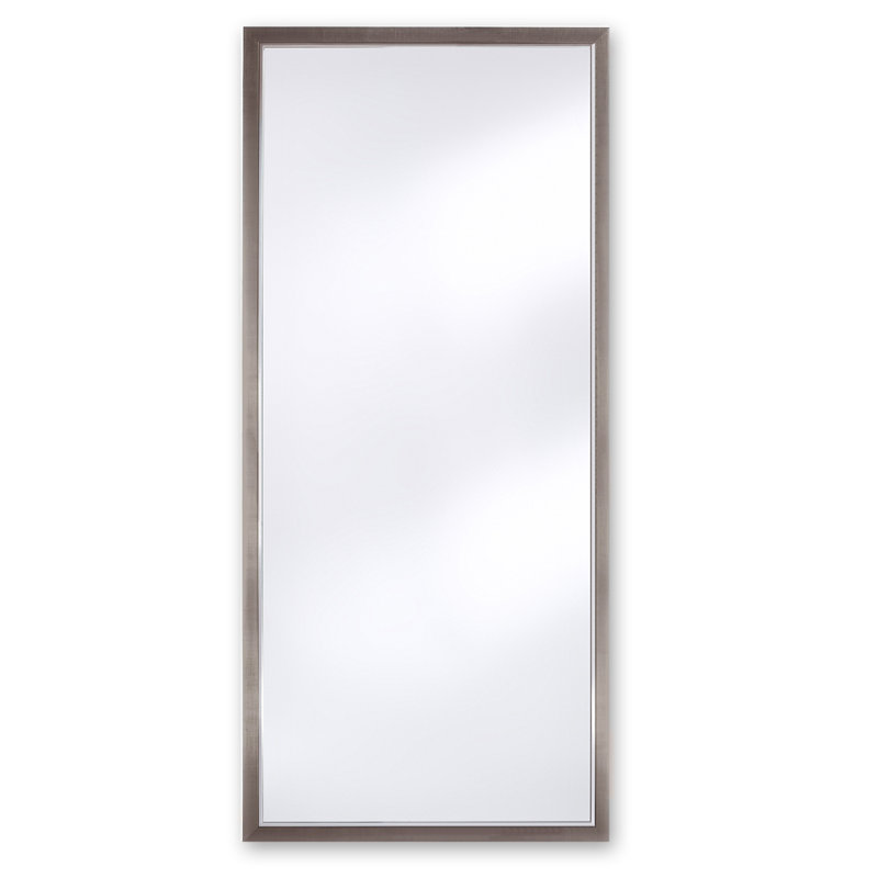 Dehoyos Flat Wall Mirror, 139cm H x 49cm W, Silver