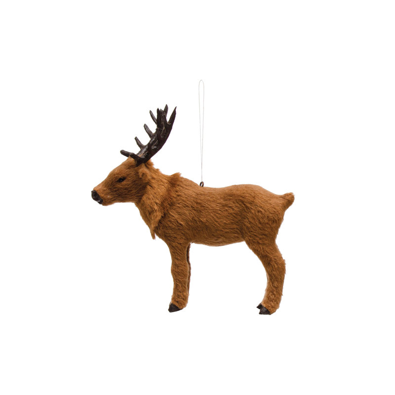 Ornement en fausse fourrure de wapiti