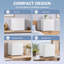 Réfrigérateur compact 1,62 pi³, mini-frigo, blanc