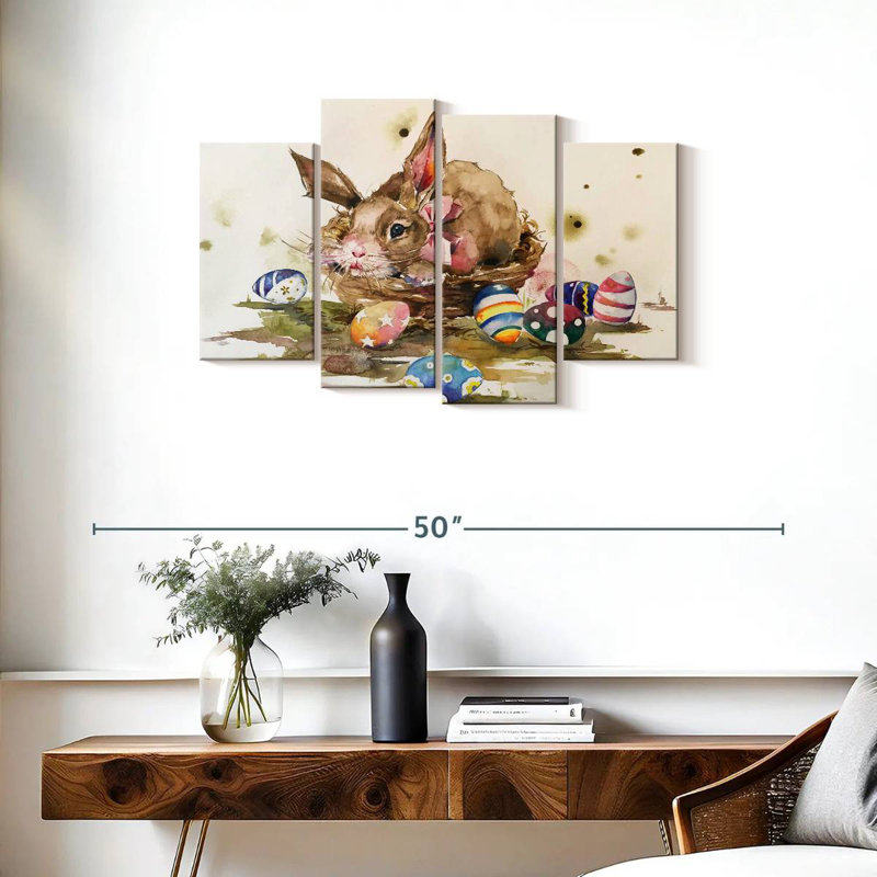 Easter Bunny Eggs, 22" H x 36" W