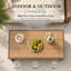 Table basse en rotin et osier pour terrasse