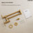 Wall Mount Pot Filler Faucet with Retractable Arm, 2-Handle  Kitchen Faucet for Stove Use-109768113