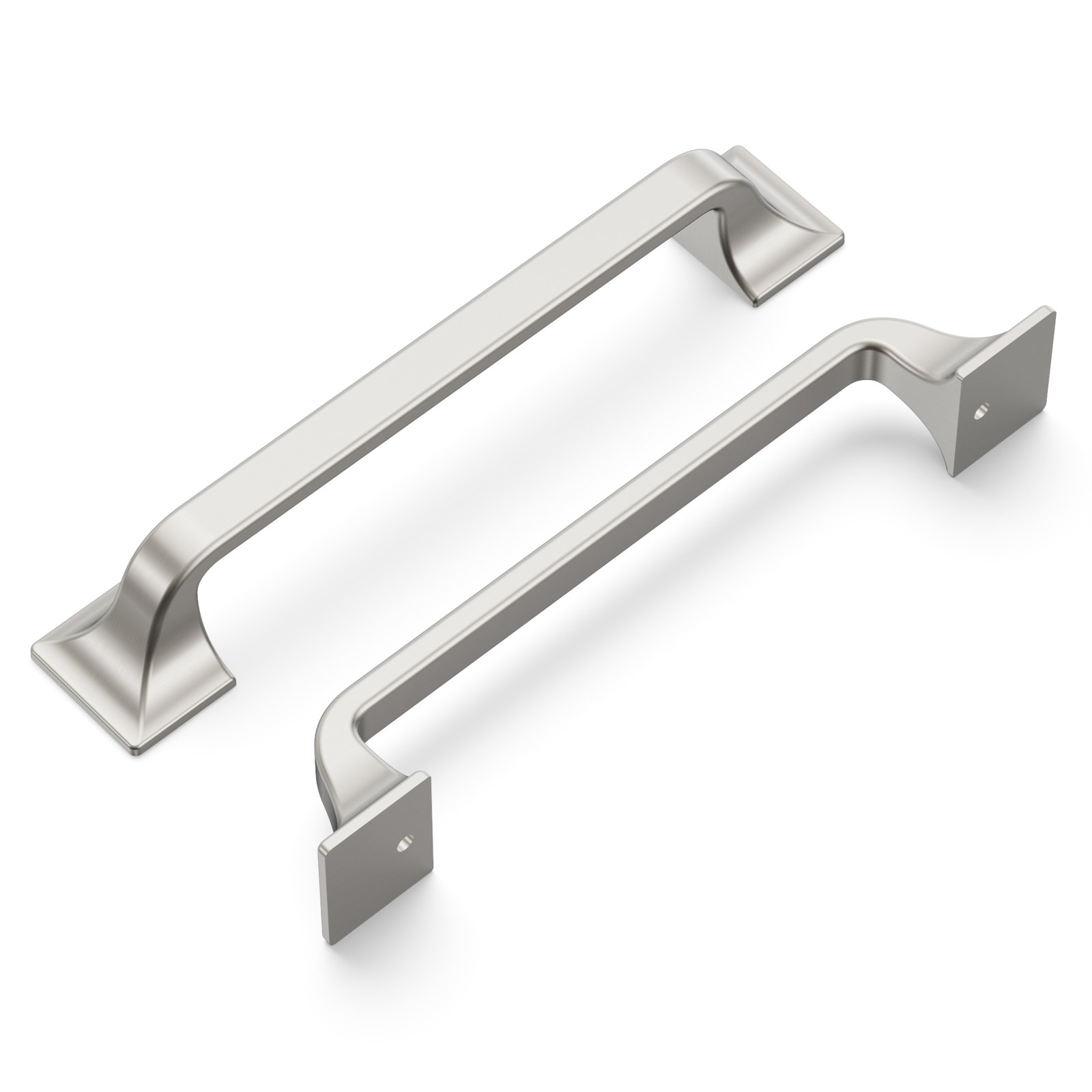 Forge Farmhouse Cabinet Pull, 5-1/16", Satin Nickel, 10
