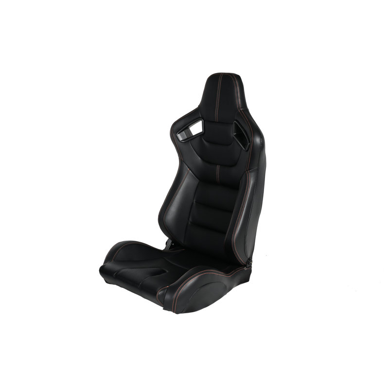 Siège de course en vinyle noir pour une conduite durable et dynamique